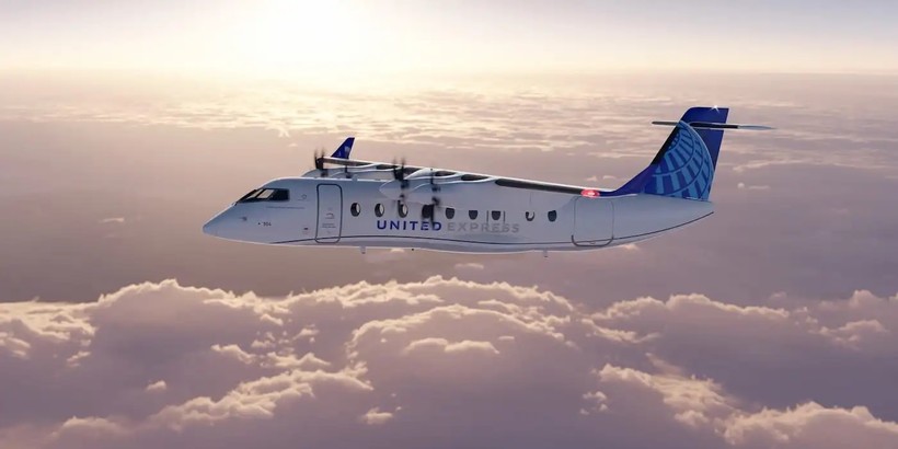 Máy bay điện United Airlines và Heart Aerospace ES-30. Ảnh: United Airlines. Máy bay điện United Airlines và Heart Aerospace ES-30. Ảnh: United Airlines.