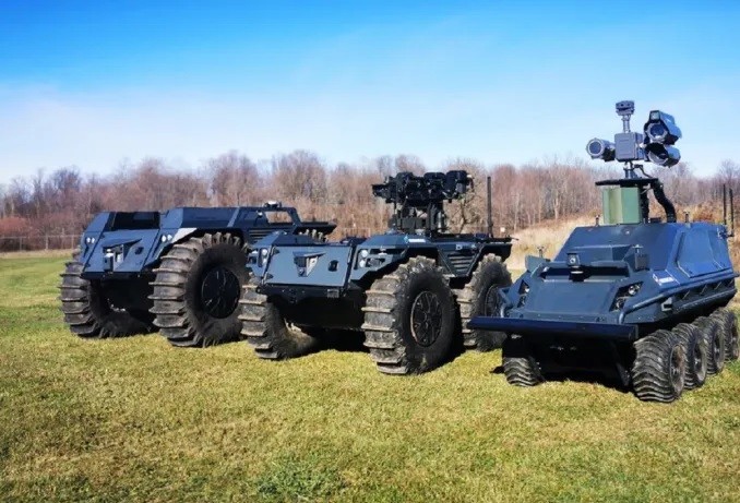 Dòng xe tự hành “Mission Master SP” A-UGV của Rheinmetall Mỹ. Ảnh Military Leak. robot-quan-su-02-685.jpg