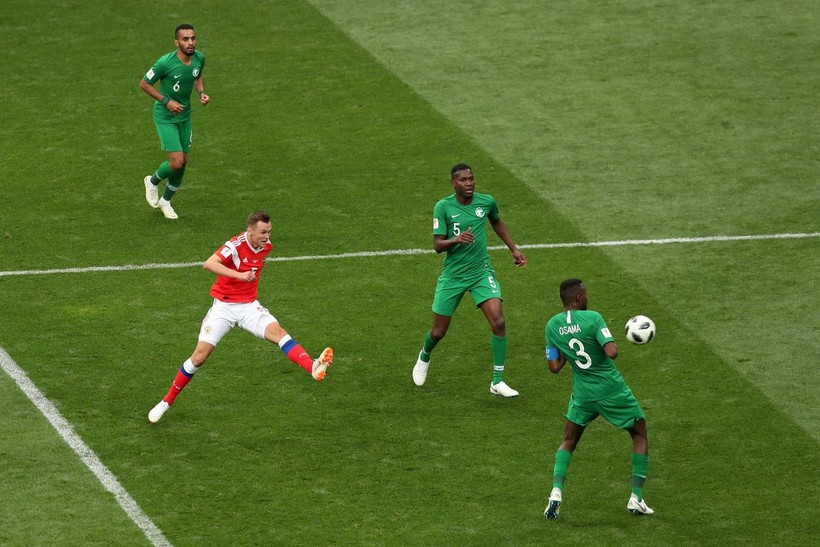 Cheryshev nâng tỷ số lên 4-0. Ảnh: Independent