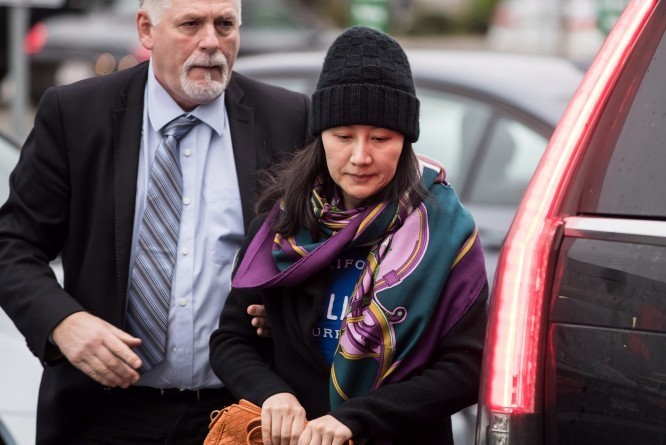 Bà Mạnh Vãn Chu đã được bảo lãnh tại ngoại ngày 11.12 với số tiền 7.5 triệu USD kèm theo một số điều kiện. Ảnh: AP.