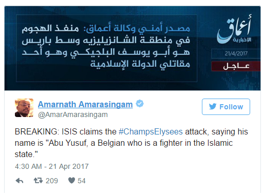 Trang Twitter của Amarnath Amarasingam