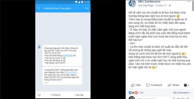 Sinh viên ĐH CNTT thích thú nhận điểm thi và lịch học trên Zalo - Ảnh 3.