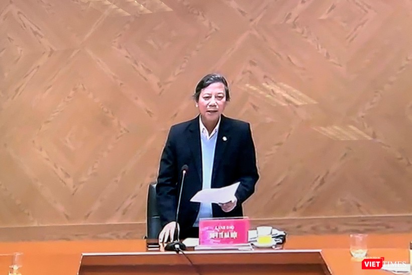 Đại diện Sở Y tế Hà Nội ở điểm cầu Thủ đô