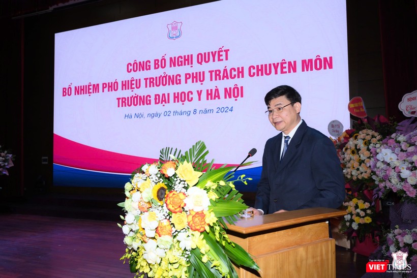 PGS. TS. Lê Đình Tùng phát biểu nhận nhiệm vụ VT_ Tùng.jpg