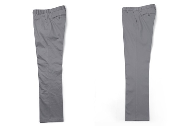 Thành quả trước/sau khi xử lý quần âu với một chu trình khử nhăn bằng LG Styler