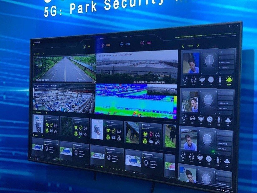 Nhà máy Midea trang bị camera, cảm biến 5G, hỗ trợ bằng AI, theo dõi chuyển động của nhân viên, xe đạp, xe tải. (Ảnh: Handout)