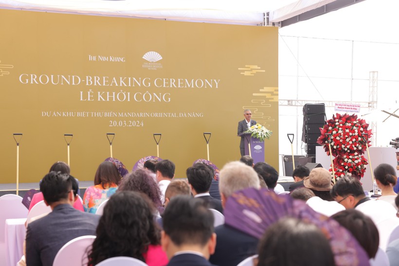 Ông Nirukt Narain Sapru, Chairman Jardine Matheson Vietnam tham dự và gửi lời chúc mừng lễ khởi công dự án ong-niruk-3581.jpg