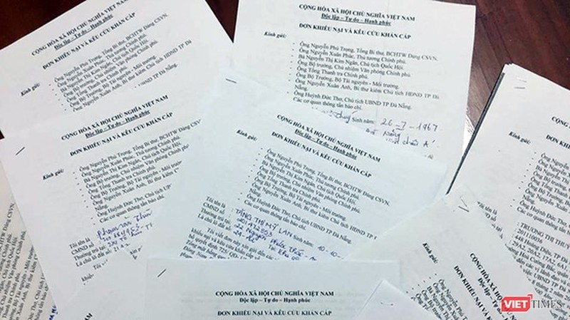 Đơn thư kêu cứu của các chủ lô đất tại công viên Đông Nam Đài tưởng niệm, bị thu hồi