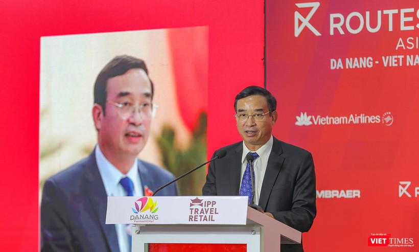 Ông Lê Trung Chinh - Chủ tịch UBND TP Đà Nẵng phát biểu tại phiên khai mạc diễn đàn