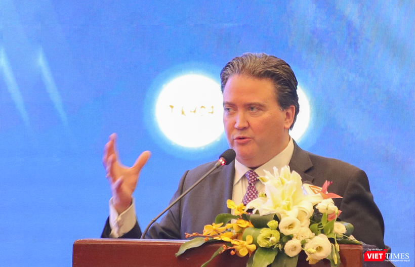 Ngài Marc E. Knapper - Đại sứ Hoa Kỳ tại Việt Nam phát biểu tại diễn đàn "Quan hệ đối tác chiến lược toàn diện Việt Nam - Hoa Kỳ: Cơ hội nào cho doanh nghiệp Việt"