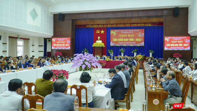Quang cảnh buổi giao ban đầu năm tỉnh Quảng Nam (Ảnh Quang Thọ) vt-quang-nam-2-6702.png