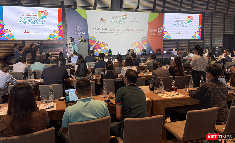 Quang cảnh Họp báo công bố Lễ hội Diều quốc tế Quảng Nam 2024. vt_quang nam dieu 1.png