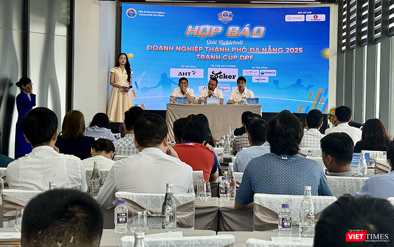 Sáng 19/6, Liên đoàn Pickleball Đà Nẵng tổ chức họp báo công bố giải Pickleball doanh nghiệp thành phố Đà Nẵng năm 2025 tranh cúp DPF.