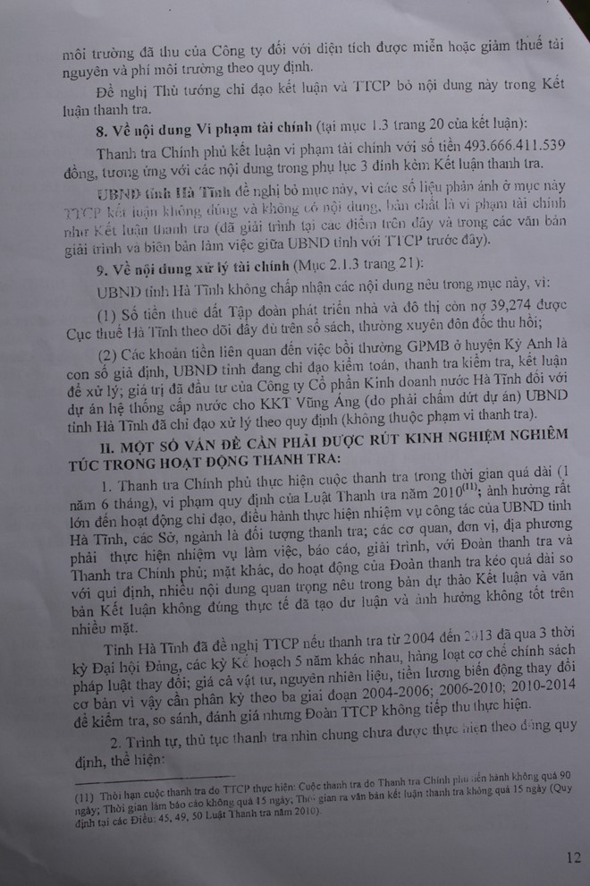 Nội dung cần rút kinh nghiệm nghiêm túc...