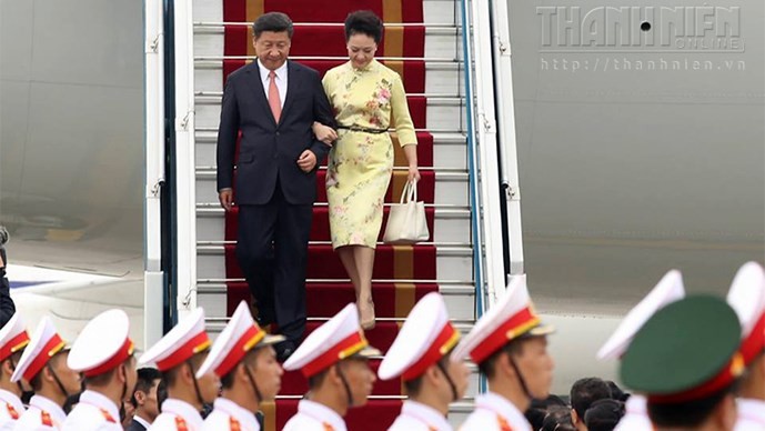 Ông Tập Cận Bình phát biểu gì khi tới sân bay Nội Bài? ảnh 5