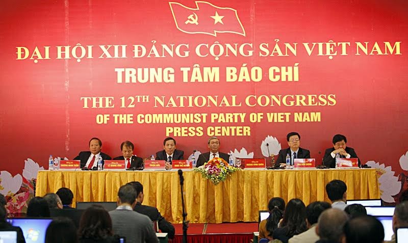 Buổi họp báo về Đại hội Đảng toàn quốc lần thứ 12 tổ chức sáng 18/1
