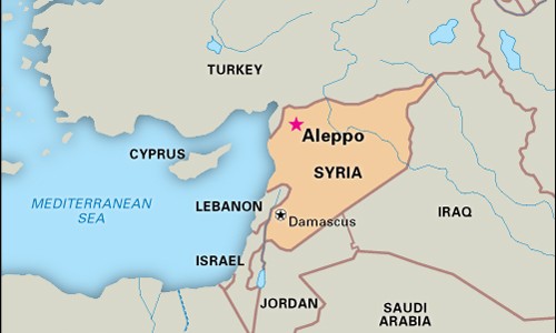 Aleppo là thành phố chiến lược mang tính sống còn với phe nổi dậy ở miền bắc Syria. Đồ họa: BBC