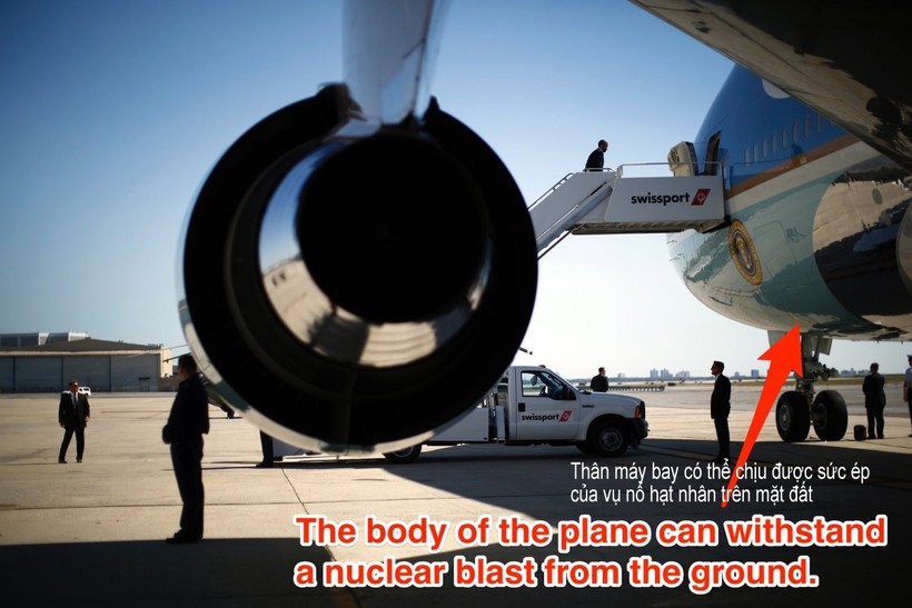 Điều gì khiến Air Force One trở thành pháo đài bay “độc nhất vô nhị“? ảnh 5 Điều gì khiến Air Force One trở thành pháo đài bay “độc nhất vô nhị“? ảnh 5