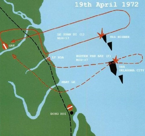 Sơ đồ hải chiến đánh liên đội tầu hạm đội 7 Mỹ. Sơ đồ hải chiến đánh liên đội tầu hạm đội 7 Mỹ.