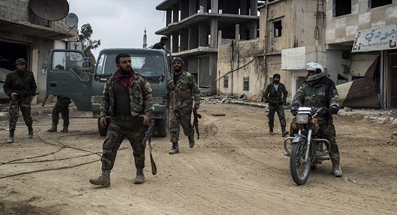 Binh sĩ Syria trên chiến trường Cao nguyên Golan