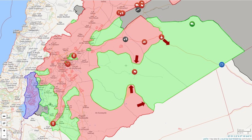 Chiến sự Syria: Quân Assad tấn công giải phóng sa mạc đông Sweida ảnh 1 Chiến sự Syria: Quân Assad tấn công giải phóng sa mạc đông Sweida ảnh 1