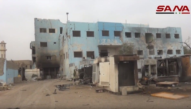 Thành phố Al-Bukamal sau khi giải phóng - ảnh video minh họa SANA