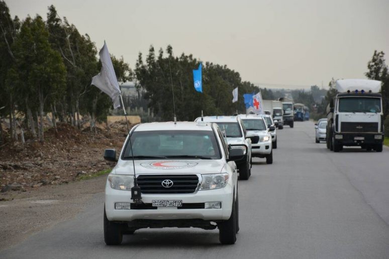 Quân Nga hộ tống hàng nhân đạo vào sào huyệt thánh chiến Đông Ghouta  ảnh 3