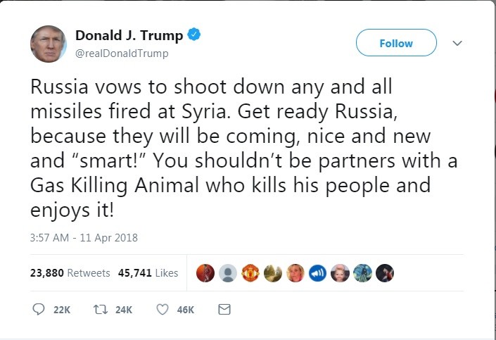 Nga giáng trả ngay lập tức nếu bị Mỹ tấn công tại Syria ảnh 1 Nga giáng trả ngay lập tức nếu bị Mỹ tấn công tại Syria ảnh 1