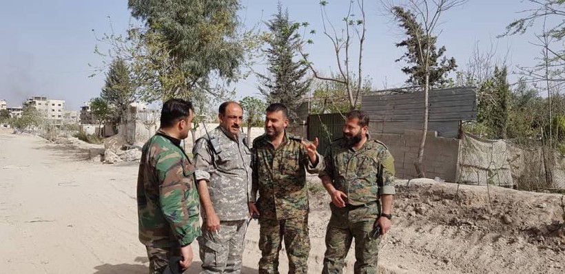Nga yểm trợ, quân Assad đánh rát IS tại tử địa nam Damasscus ảnh 2 Nga yểm trợ, quân Assad đánh rát IS tại tử địa nam Damasscus ảnh 2
