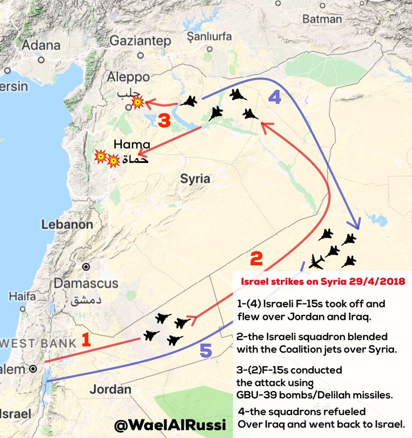 Israel nã tên lửa không kích Syria: Đòn kéo Nga, Mỹ vào lò lửa chiến? ảnh 1 Israel nã tên lửa không kích Syria: Đòn kéo Nga, Mỹ vào lò lửa chiến? ảnh 1