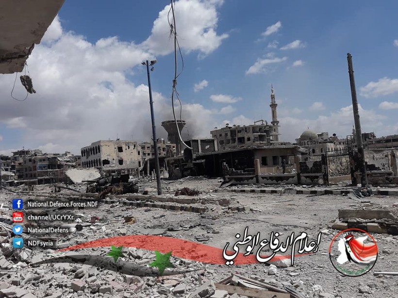 Quân tinh nhuệ Syria trút hỏa lực diệt IS trong nồi hầm Yarmouk ảnh 1 Quân tinh nhuệ Syria trút hỏa lực diệt IS trong nồi hầm Yarmouk ảnh 1