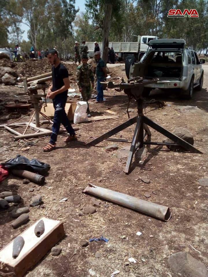 Kho vũ khí trong thị trấn Al-Ghanto phía bắc Homs, thuộc khu vực Rastan