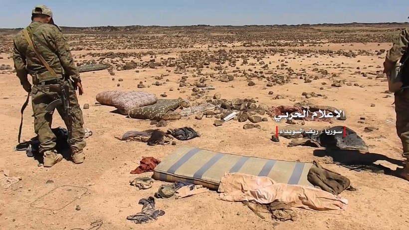 Quân đội Syria tiến công giải phóng khu vực Khirbat Al-Ambashi trong hoang mạc Sweida