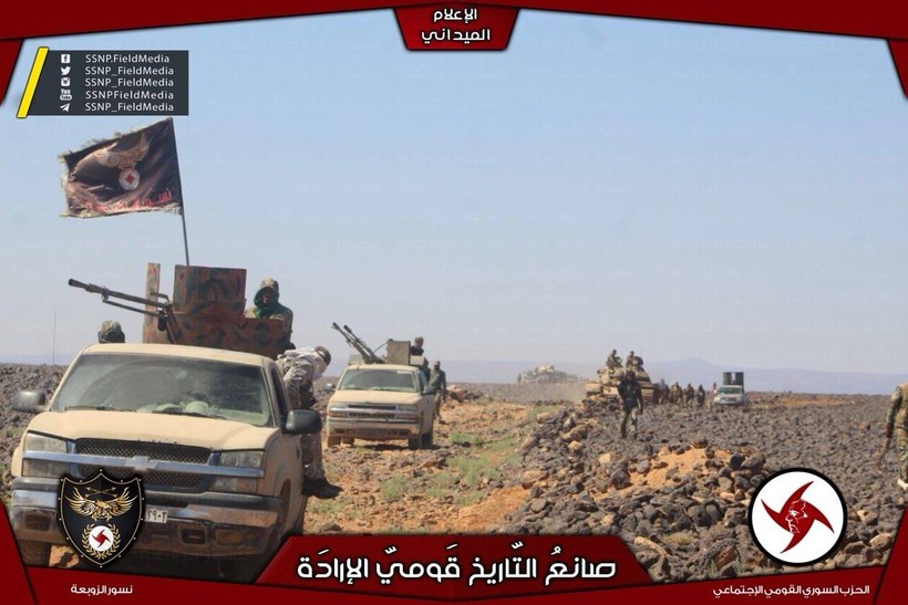 Lực lượng Đảng Xã hội Dân chủ Syria SSNP tiến công trên hoang mạc Sweida
