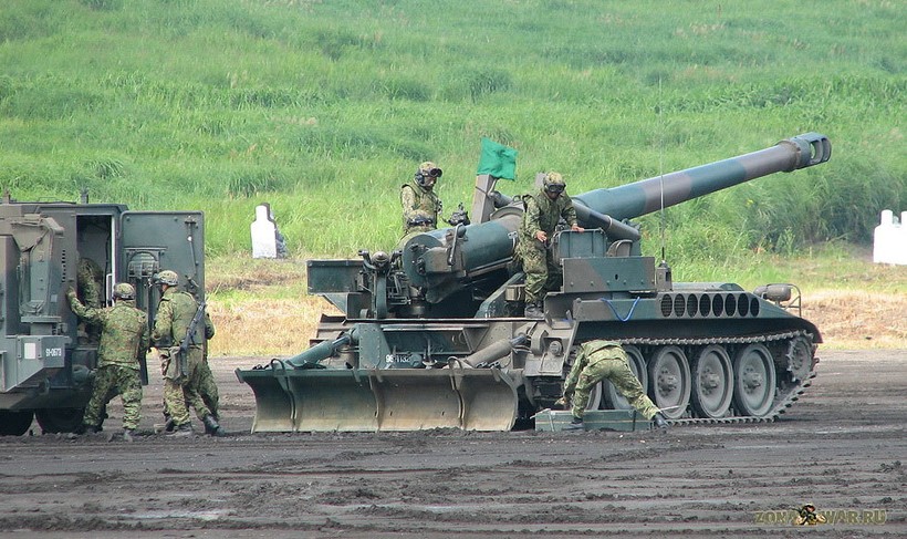 Pháo tự hành SPA M110 của Mỹ cỡ nòng 203mm. Ảnh: Russian Gazeta.