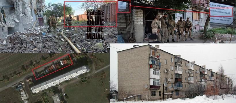 Trụ sở được cho là của PMC Wagner bị trúng tên lửa độ chính xác cao HIMARS. Ảnh Voennaya Hronilka.