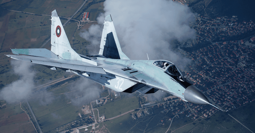 Máy bay chiến đấu MiG-29 của Không quân Bulgaria. Ảnh Bộ quốc phòng Bulgaria.