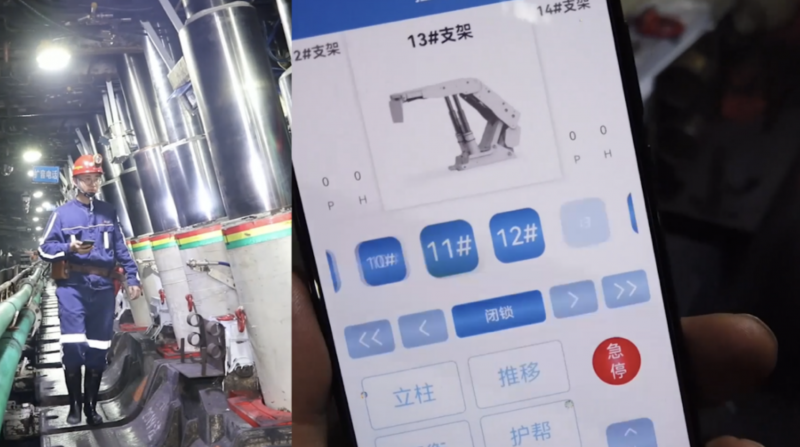 Thiết bị cầm tay điều khiển hệ thống chống hầm lò thủy lực. Ảnh Moroccoworldnews Thiết bị cầm tay điều khiển hệ thống chống hầm lò thủy lực. Ảnh Moroccoworldnews