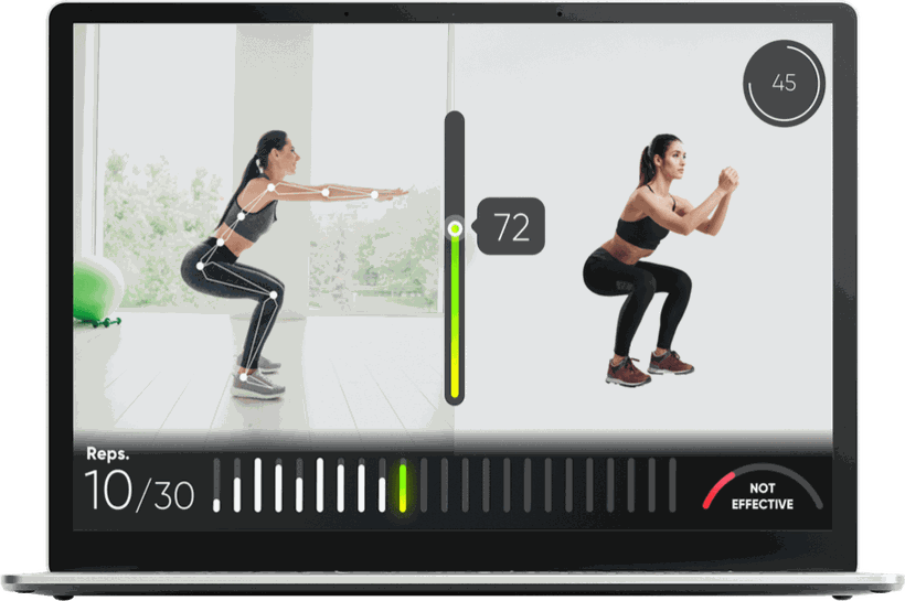 Phần mềm Kemtai cung cấp cho người dùng thông tin phản hồi và điểm số theo thời gian thực để cải thiện các phương pháp điều trị vật lý trị liệu tại nhà. Ảnh Courtesy