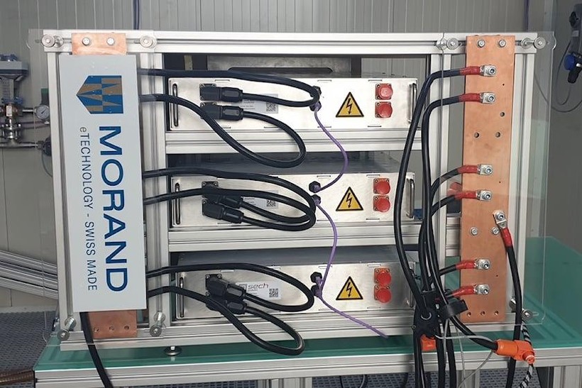 Pin lưu trữ hybrid e Technology của công ty Morand. Ảnh Car Buzz.