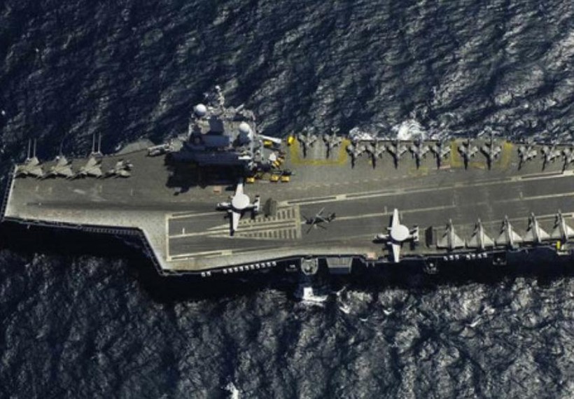 Tàu sân bay động cơ hạt nhân Charles de Gaulle Hải quân Pháp (ảnh tư liệu)