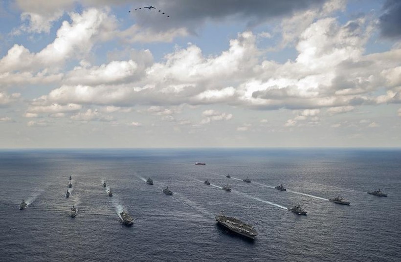 Quân đội Mỹ và Nhật Bản trong cuộc tập trận chung Keen Sword ngày 19/11/2014 (ảnh tư liệu)