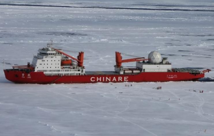 Tàu khảo sát khoa học Tuyết Long, Trung Quốc. Ảnh: Đại Công báo, Hồng Kông