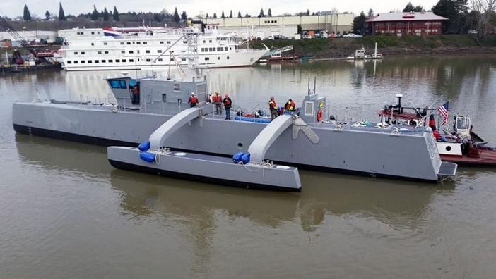 Tàu săn ngầm không người lái (ACTUV) Mỹ. Ảnh: Cankao