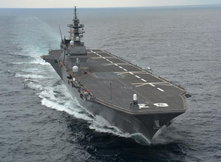 Tàu sân bay trực thăng lớp Izumo Nhật Bản. Ảnh: Sina