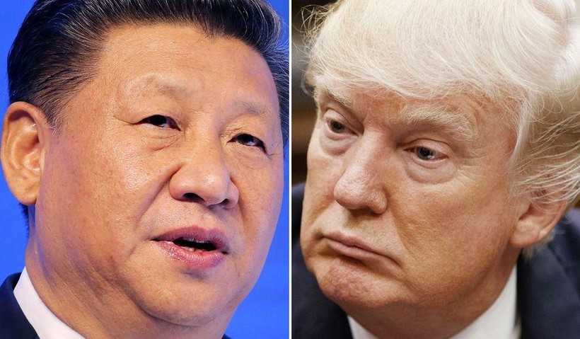 Chủ tịch Trung Quốc Tập Cận Bình và Tổng thống Mỹ Donald Trump. Ảnh: Washington Times