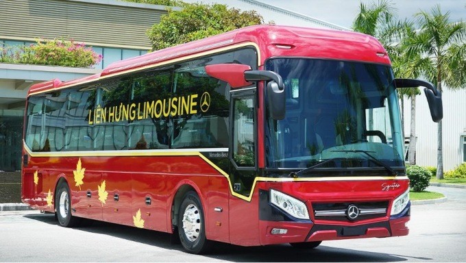 Mẫu bus Mercedes-Benz thiết kế theo nhận diện của Công ty Liên Hưng Mẫu bus Mercedes-Benz thiết kế theo nhận diện của Công ty Liên Hưng