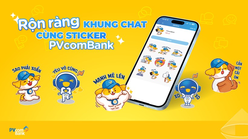 PVcomBank triển khai sticker thương hiệu trên các nền tảng Zalo, Messenger, Viber, Telegram Ảnh minh họa (1).jpg