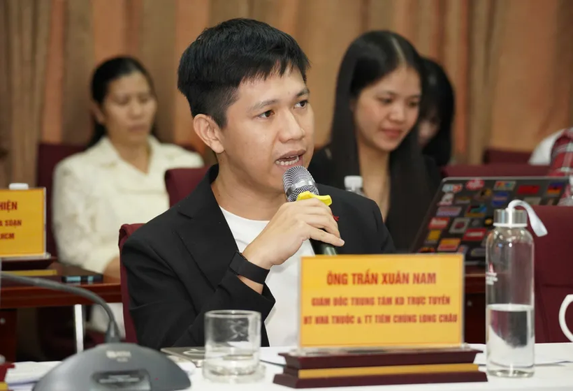 Ông Trần Xuân Nam, Giám đốc trung tâm kinh doanh trực tuyến, hệ thống nhà thuốc và trung tâm tiêm chủng Long Châu