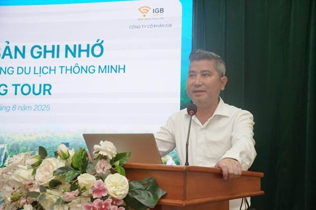 Ông Vũ Xuân Nguyên phát biểu tại buổi ký kết